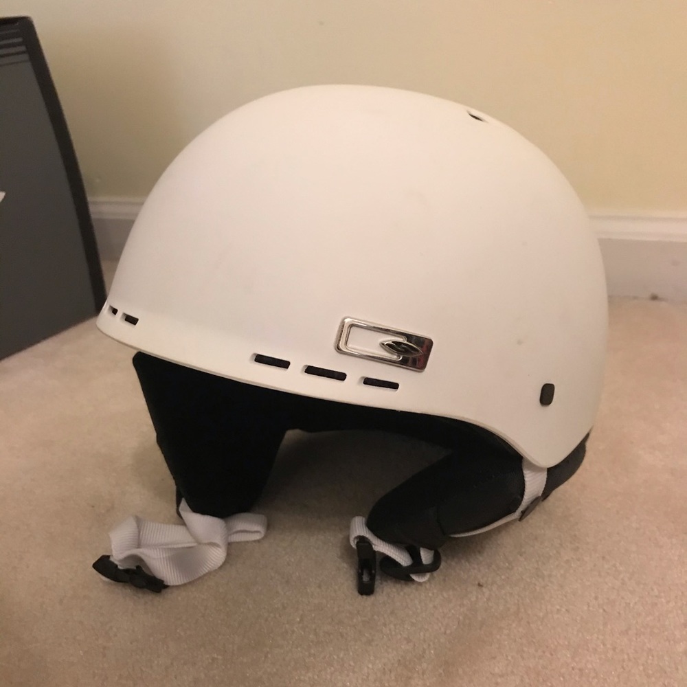 White Ski Helmet